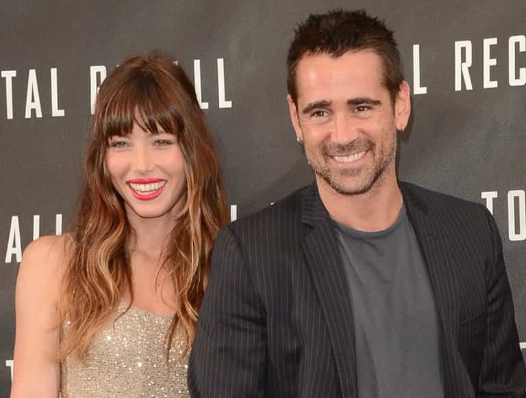 Colin Farrell Keeps Jessica Biel Away From His Randy Mate Ronan Colin Farrell Keeps Jessica Biel Away From His Randy Mate Ronan