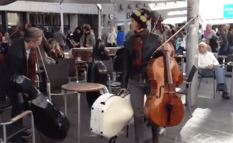 A Flash-Mob With A Difference: The Orchestra Strikes Back A Flash-Mob With A Difference: The Orchestra Strikes Back