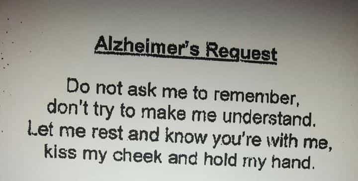PICTURE – This Heartbreaking Note Was Posted Outside An Alzheimer’s Patient’s Room In A Hospital PICTURE – This Heartbreaking Note Was Posted Outside An Alzheimer’s Patient’s Room In A Hospital