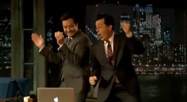 Video: Stephen Colbert and Jimmy Fallon Dance to Daft Punk’s Get Lucky Video: Stephen Colbert and Jimmy Fallon Dance to Daft Punk’s Get Lucky