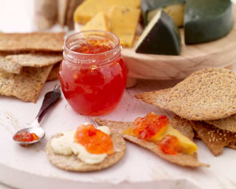 Recipe: How to Make Crispy Crackers and Red Pepper and Chilli Jam