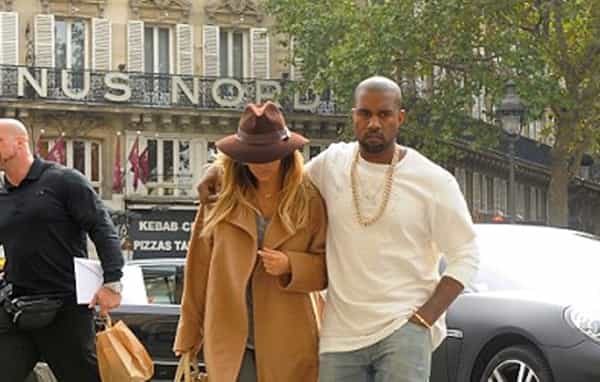 PICTURE – Kim K And Kanye Take A Break In Paris For Fashion Week… Sans North