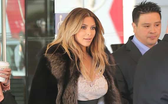 PICTURE – Kim Kardashian Spotted Out And About In Fur After Her Engagement To Kanye