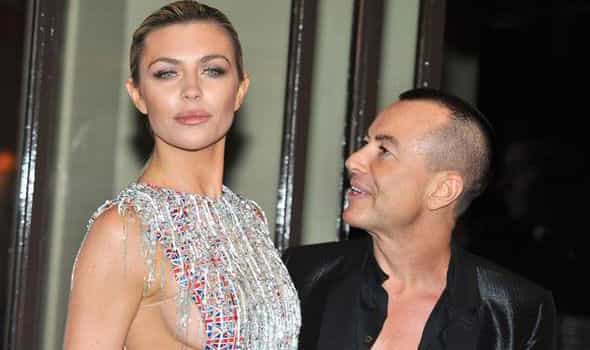 PICTURE – Holy Abbey! Abbey Clancy Steps Out In VERY Revealing Dress