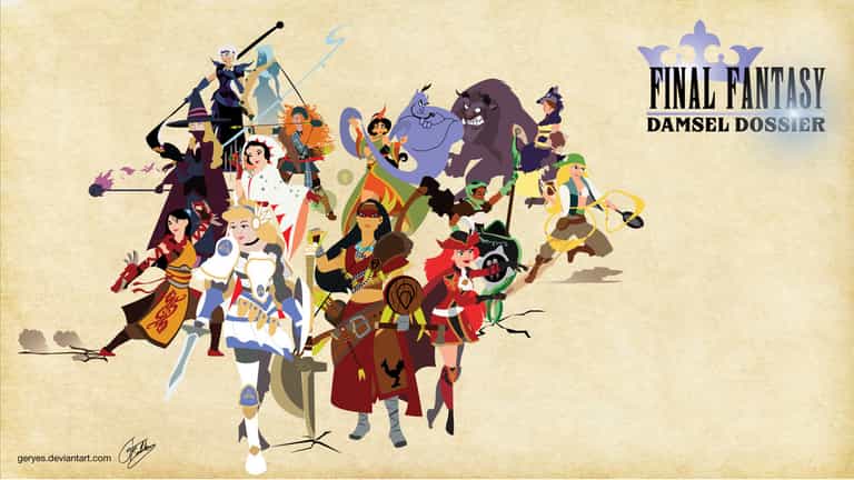 In Pictures: 7 Disney Princesses Transformed into Final Fantasy Characters