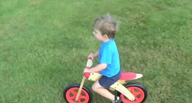 VIDEO – Parenting At Its Best, Father Breaks Down Laughing After His Son Crashes Into Tree On Bike