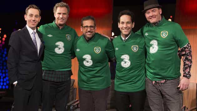 PICTURE – Oh Just Some People, Having A Couple Of Pints With The Anchorman Cast In Dublin. No Big Deal