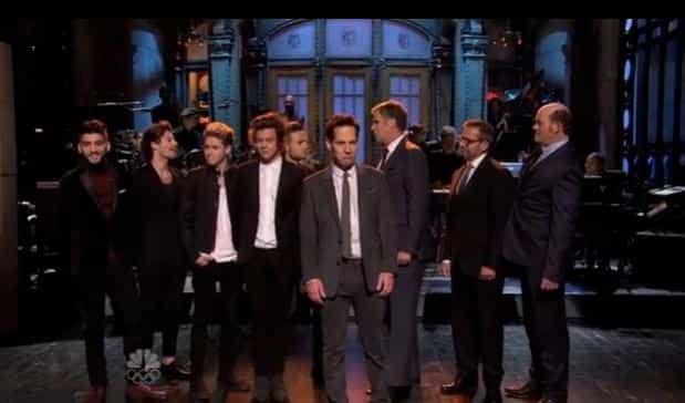 VIDEO – Nine Direction, One Direction Join The Cast Of Anchorman 2 For Their Rendition Of Afternoon Delight
