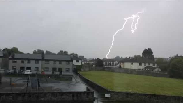 PICTURE – The Lightning In Galway Today Was Pretty Spectacular