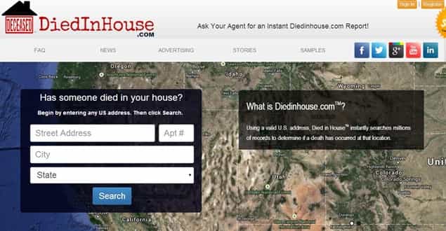 New Website Tells You If Someone Has Died In Your House