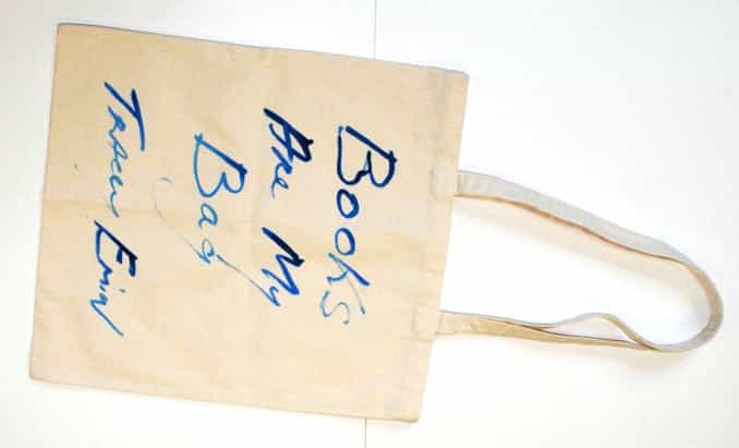 Tracey Emin Designs Collector’s Bag for “Books Are My Bag 2014”