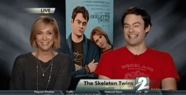 Epic Fail: TV Reporter Messes Up Live Kristen Wiig Interview