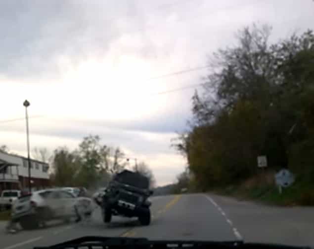 Watch: Footage Tracks Swerving Driver Who Inevitably Causes a Crash Watch: Footage Tracks Swerving Driver Who Inevitably Causes a Crash