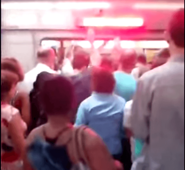 VIDEO: Ouch! Man Gets His Um..Bulge Stuck in Doors of Subway VIDEO: Ouch! Man Gets His Um..Bulge Stuck in Doors of Subway