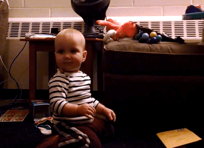 VIDEO: Baby’s Reaction to Musical Birthday Card is Absolutely Adorable