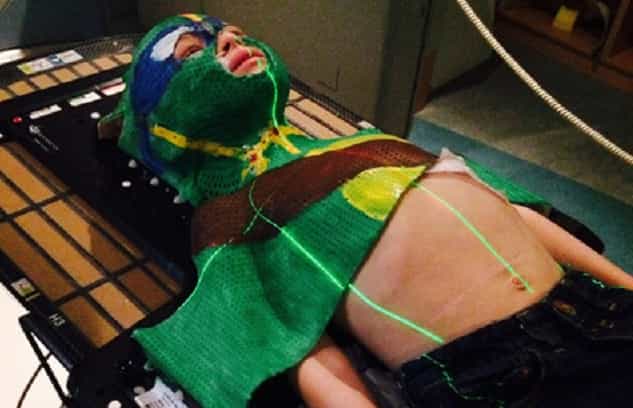 PICS: This 5-Year Old Boy Is Beating Cancer With A Smile On His Face (And A Ninja Turtle Mask)