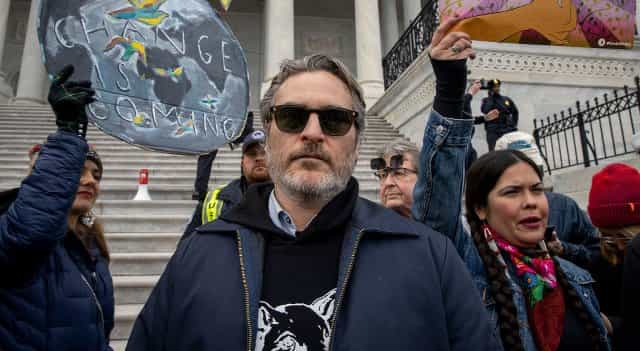 Joaquin Phoenix arrested at climate change demonstration Joaquin Phoenix arrested at climate change demonstration