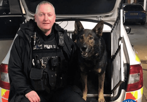 Good Boy police dog sniffs out man’s lost wedding ring on roadside