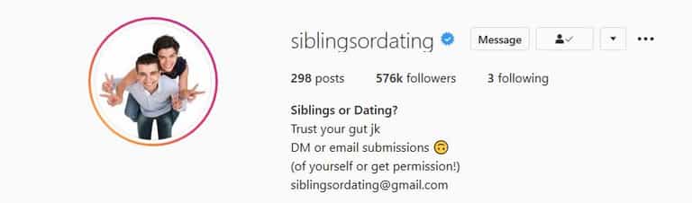 Siblings or Dating is the Instagram account that we’re slowly becoming obsessed with Siblings or Dating is the Instagram account that we’re slowly becoming obsessed with