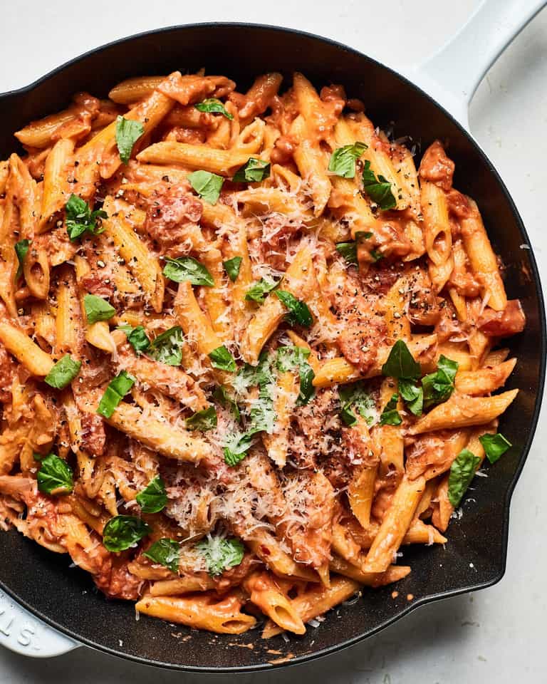 Pasta with gin sauce is a thing apparently – and honestly, it sounds SO good