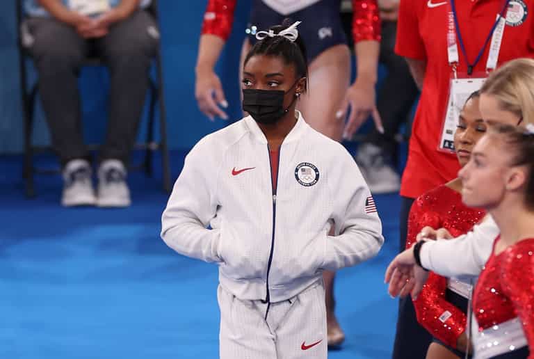 Simone Biles forced to drop out of Olympics team final due to injury