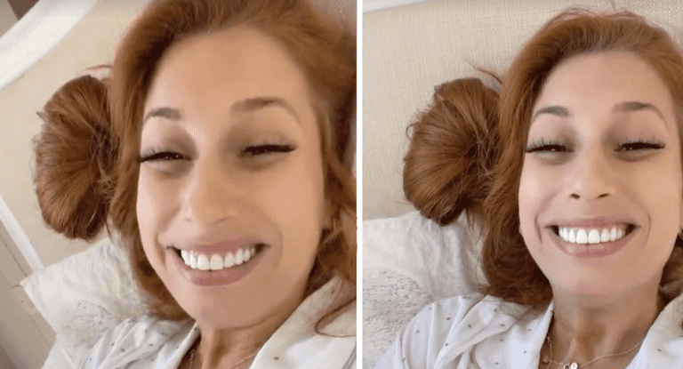 Stacey Solomon gives the cheeriest update to fans after birth of her baby girl