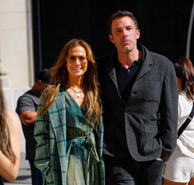 Jennifer Lopez confirms she is engaged to Ben Affleck with a glimpse of the ring