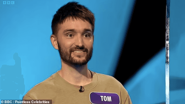 Tom Parker’s appearance on a pre-taped TV show yesterday Tom Parker’s appearance on a pre-taped TV show yesterday