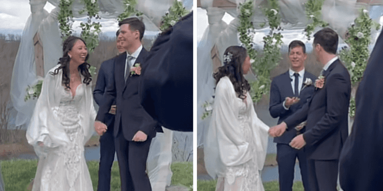 Bride and groom praised for interesting way they decided on surname Bride and groom praised for interesting way they decided on surname