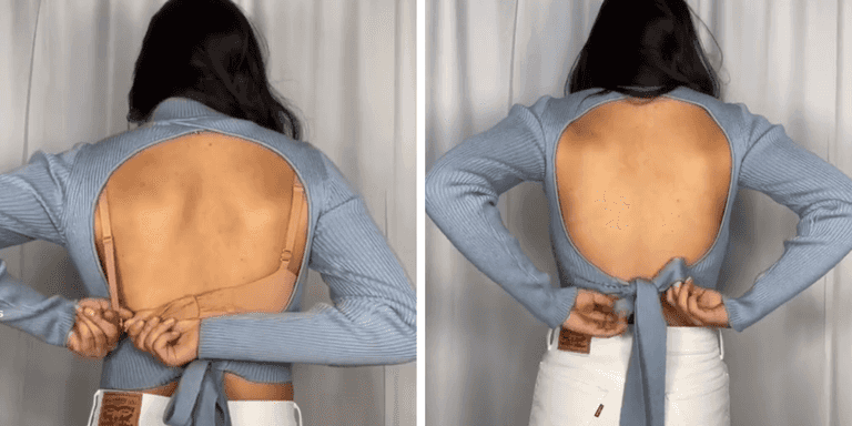Woman shares genius hack for making any bra backless Woman shares genius hack for making any bra backless