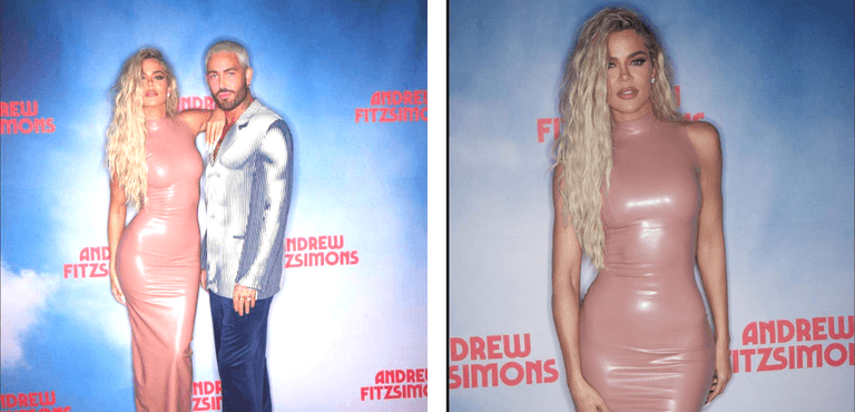 Khloe Kardashian arrives at Andrew Fitzsimons LA launch to support Irish stylist