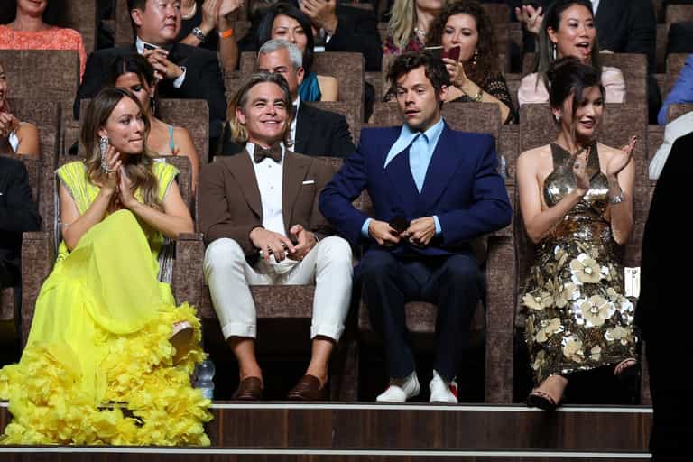Chris Pine has something to say about Harry Styles maybe spitting on him Chris Pine has something to say about Harry Styles maybe spitting on him
