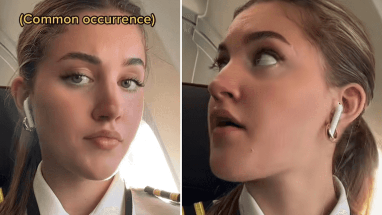 Female pilot mistaken for flight attendant by airport employee Female pilot mistaken for flight attendant by airport employee