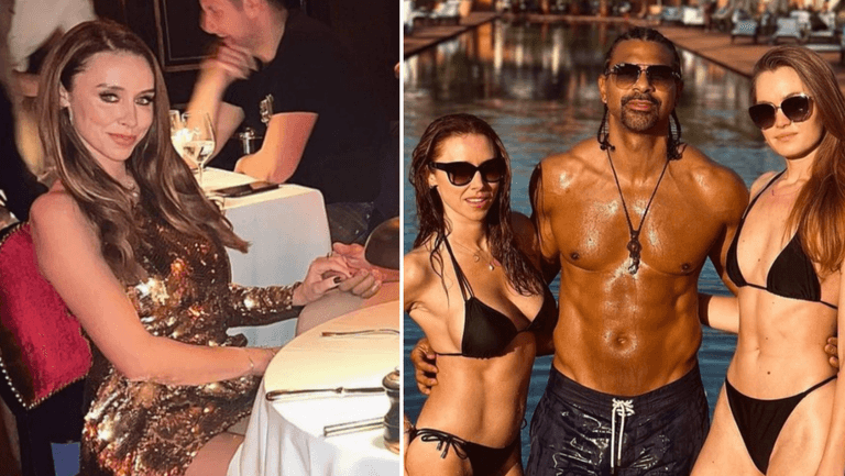 Apparently Una Healy met David Haye and Sian Osborne on Raya