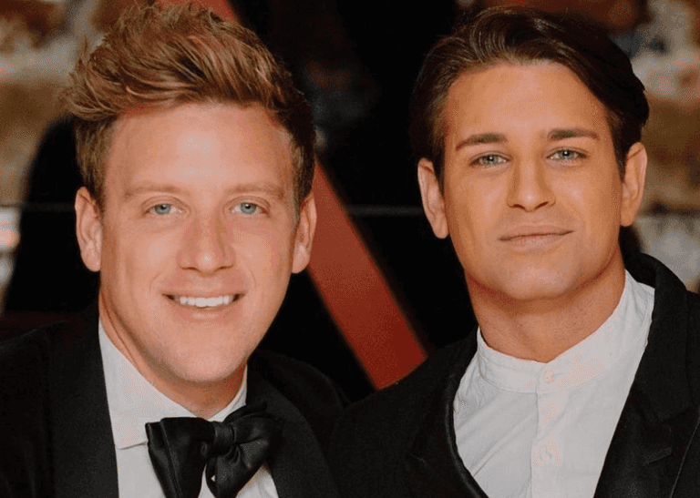 Ollie Locke and husband Gareth expecting twins after years of trying to start a family Ollie Locke and husband Gareth expecting twins after years of trying to start a family