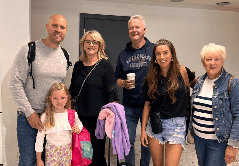 Influencer Georgie Crawford shares update as she travels to meet her second baby