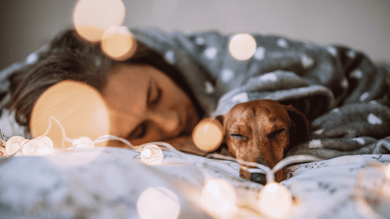 Science says people who let their dogs sleep in their bed are happier Science says people who let their dogs sleep in their bed are happier