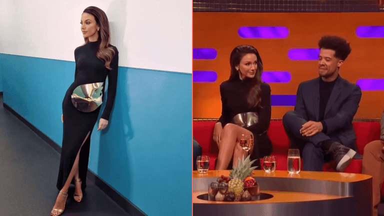 Michelle Keegan wows in Irish designer’s dress for Graham Norton appearance Michelle Keegan wows in Irish designer’s dress for Graham Norton appearance