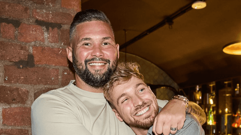 Sam Thompson and Tony Bellew cuddle up as they reunite at party Sam Thompson and Tony Bellew cuddle up as they reunite at party