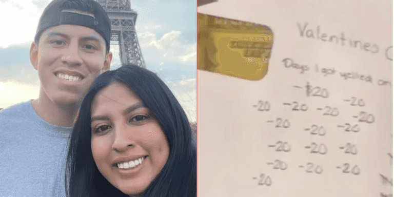 Man takes off $1 from fiancee’s Valentine’s Day gift every time she shouts at him