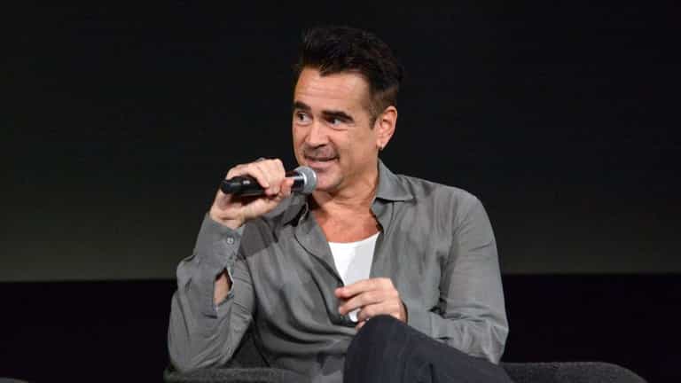 Colin Farrell praises his son James for helping him get sober