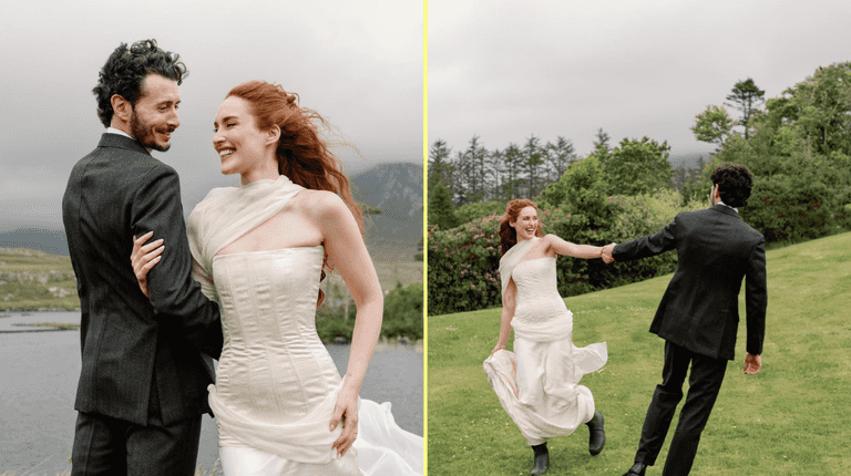 Roz Purcell shares official wedding photos with partner Zach Desmond