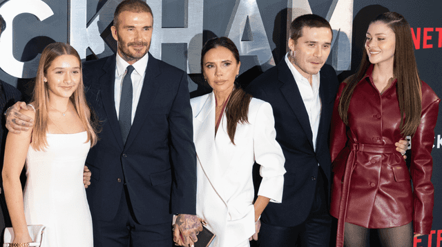 Harper Beckham makes a five mile journey to visit estranged brother Brooklyn