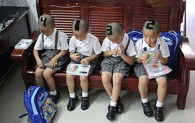 “One, Two, Three, Four”: A Worn Out Mom Keeps Her Quadruplets In Check