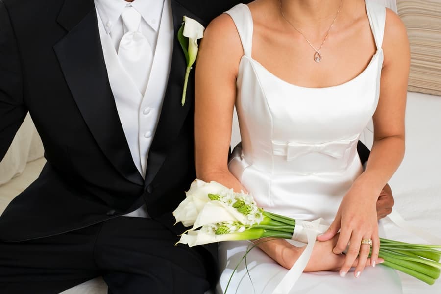 And The Bride Wore… A Bed Sheet?!