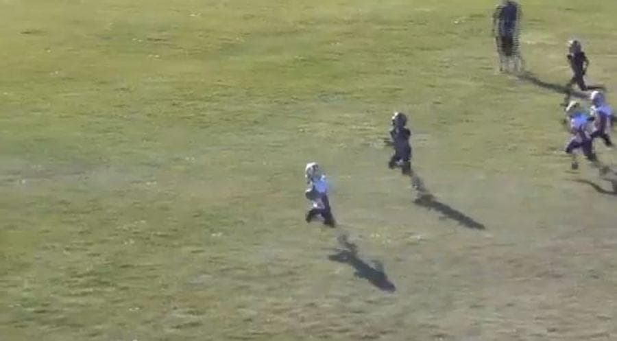 VIDEO: Little Girl Shows Up the Boys on Football Team