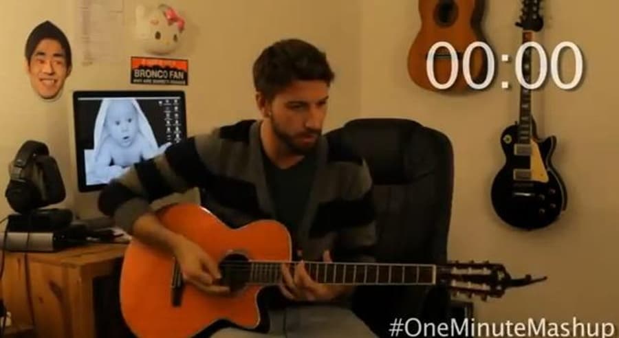 Oh Baby, Baby: Man Sings Incredible Song Mash-Up in One Minute