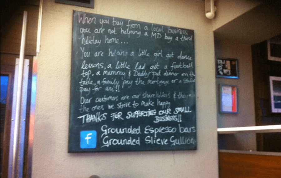 Putting Things Into Perspective: Coffee Shop Owner Asks Customers To Keep It Local