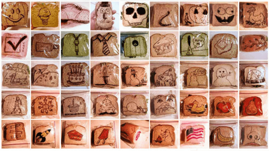 The Best Dad Ever… Drawing On Sandwich Bags Everyday Since May 2008