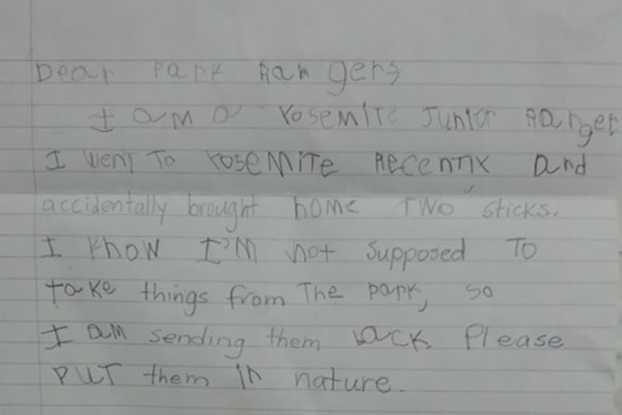 “Please Put These Back In Nature” Adorable Letter From Little Girl Goes Viral